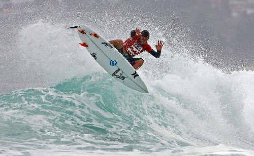 Mitch Crews in action at Narrabeen. Mitch Crews in action at Narrabeen.